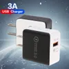 QC 3.0 Fast Wall Charger USB Quick Chargers US EU Plug adapter for iPhone 12 13 14 pro Samsung S10 S9 xiaomi power plug