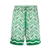 Casablanca high quality ping pong men 22ss new drawstring silk shorts summer Hawaii sets shirts221D