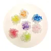 Fiori decorativi 20/50/100PCS Simulazione Resina Fiore della Margherita Cabochon Flatbacks Pendenti E Ciondoli Per La Produzione di Gioielli Decorazione Del Mestiere Accessorie