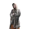 Sjaals Poncho Vrouw Eenvoudige Geruite Sjaal Herfst Winter Split Thermische Cape Capuchon Outdoor Reizen Pashimina Feminino Inverno 231007