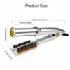 Curling Irons Professional Hair Curler Iron Rotating Brush Styler 2 i 1 stylingverktyg med 231007