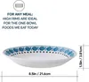 Dinnerware Sets Expressions 12-Pc Set Service For 4 Durable And Eco-Friendly Higher Rim Glass Plate & Bowl Microwave Jog