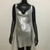 Abiti casual Boudoir Pography Dress Sexy scollo a V Halter in metallo appeso al collo prospettiva serale costume da discoteca