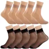 Women Socks 20st Sexy Ultra-Thin Elastic Silky Short Silk Stockings Girls Ankle Summer Transparent Crystal Invisible