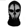 Máscaras de fiesta Máscara de Halloween Película Juego de guerra Llamada Comandante Máscara de fiesta Máscara de pasamontañas unisex Cosplay Fantasmas Máscara de calavera Headwear Q231009