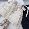 Shenzhen Nanyou 23 Autunno/Inverno Riduzione dell'età Stile da ragazza Combinazione in pelle Logo Diamante a quadri Cappotto corto con cappuccio