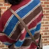 Pulls pour hommes Femmes Tricots rayés Pull tricoté élégant Pull chaud épais avec col haut Coupe ample pour l'automne / hiver long