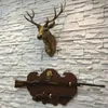 Decorative Objects Figurines Faux Deer Head Faux Taxidermy Animal Head Wall Decor Handmade Farmhouse Home Decoration Accessories Modern for Wall 231007