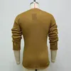 Men's Sweaters Men Casual Ripped Autumn Round Neck Tops Thin Long Sleeve Knitwear 2024 Yellow Streetwear Loose Male Pullovers