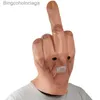 Theme Costume 1PC Creative Middle Finger Despise Mask Latex Give the Finger Headgear One Hand Salute Mask Halloween Party Cosplay Prop Gift SWL231008