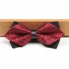 Bow Ties Bowtie Mens Justerbart bröllopsfest Tuxedo Förbundet Steward Vuxen Kostymtillbehör Nacke MP66