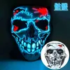 Party Masken Neue 3D Stereoskopische Glow Maske LED Modellierung Halloween Bühne Party Bungee Kaltlicht Blatt Glow Maske Q231009