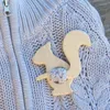 Broches en bois motif Animal broche broche pull châle écharpe boucle fermoir mignon fait à la main Costume accessoires bijoux cadeaux