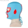 Máscaras de festa 1 pcs Nacho Máscara Libre Azul Vermelho Cor Unisex Headgear Halloween Fantasia Bola Cosplay Prop Q231009