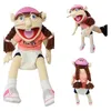 Andra evenemangsfestleveranser 60 cm Giant Feebee Jeffy Puppet Plush Hat Game Toy Boy Girl Cartoon Hand Puppet Plushie Doll Talk Show Party Props Christmas Gift 231007