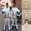 2018 traje de mascote de espaço direto da fábrica traje de mascote de astronauta com mochila com logotipo sapatos de luva Adu209W