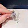 Clusterringen Trendy Verzilverde Olijfboomtak Bladeren Open Ring Voor Vrouwen Meisje Bruiloft Verstelbare Knokkel Vinger Sieraden