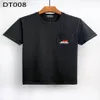 DSQ PHANTOM TURTLE T-shirts pour hommes T-shirts de créateurs pour hommes Noir Blanc Retour Cool T-shirt Hommes Été Mode Italienne Casual Stre338i