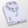 Herren-High-End-Hemd Business einfarbig professionelle formelle Kleidung weiß bügelfrei Slim-All-Match-Kleidung Dress Shirts228M