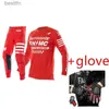 Outros vestuário 2023 FH MX Calças e Motocross Set Moto Racing Suit Motocicleta Dirt Bike Off Road Gear SetL231008