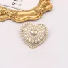 18k Gold Plated Brooches Luxury Brand Designer Brooch Fashion Pearl Women Brooches Wedding Party Jewelry Gift