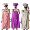 Towel Wearable Bath Girls Towels Superfine Fiber Solid Color Soft And Absorbent Cleaning El Home Bathroom