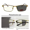 Sunglasses Pochromic Reading Glasses Men Progressive Multifocal CR-39 Near Far Anti-Blue Light Presbyopic Metal Frame