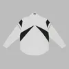 メンズカジュアルシャツ2023秋と冬の長袖シャツハイエンドファブリック180gデイヤーン固定織り高密度ファッ​​ション服