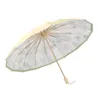 Paraplyer 210t trippel vikning 16 ben guld lim hand öppen sol paraply dubbel användning vintage konst solskade paraply gåva paraply kinesisk stil 231007
