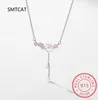 Hängen 925 Sterling Silver Temperament Shell Flower Chian Heart Necklace For Women Wedding Party Fine S925 SMYE MEWSY DA1334