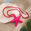 Pendant Necklaces Ailodo 5 Colors Big Starfish Necklace For Women Minimalist Summer Beach Simple Fashion Party Jewelry Girls Gift