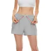 Shorts actifs femmes 2023 gymnastique Yoga avec poche à fermeture éclair Fitness course entraînement séchage rapide court Spandex pantalons athlétiques Sport