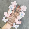 Haaraccessoires Kinderen Kammen Gebroken Meisjes Cartoon Bloem Clip Pony Haarspelden Snoep Kleur Zoet Schattig Insert Kam