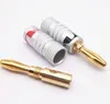 High Quality Nakamichi 24K Gold Speaker Banana Plugs Connector ZZ