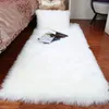 Carpets Plush Sheepskin Rugs for Bedroom Soft Carpet Room Long Hair Bedside Mat Floor Hairy White Rugs Living Room Fur Kids Carpets 231007