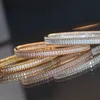 Armband designer armband vans cleef armband fyra bladklöver kalejdoskop armband för kvinnor ros guld avancerad känsla smal version diamants stjärnstjärnor smycken