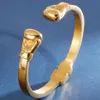 Boxningshandskar stil herr armband armband för män guld rostfritt stål man öppna manliga smycken armbandbangle armbang 226w