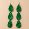 Dangle Earrings Huatang Trendy Green Flash Star Drop Long for Women Elegant Geometry Water Shape Earring Party Jewelry 21049