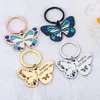 Dog Tag Customized Collar Blue Butterfly Pendant For Medal With Engraving Name Personalized Number Kitten Puppy Accessories