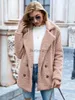 Dames Bont Nepbont 2023 Herfst Winter Teddy Jas Vrouwen Nepbontjas Fe Oversized Teddy Jas Dames Bovenkleding Overjas Dikke Warme Pluche JassenL231007