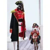 Costume de Cosplay Anime Vtuber Hololive Marine Houshou, chaussures de perruque, uniforme de capitaine, Costume mignon pour femmes, robe fantaisie de fête d'anniversaire