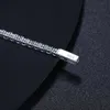 Naszyjniki wiszące 2 mm 6/7/8/9 cala D VVS łańcuchowe bransoletki dla kobiet dla kobiet dziewczyny biżuteria 925 Srebrny srebrny test diamentów 231005