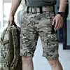 Pantaloncini da uomo Pantaloni da tuta multi-bag tattici da viaggio all'aria aperta per tifosi militari