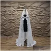 Wraps Jacken Wraps Jacken Hochzeit Cape mit Kapuze Spitze Braut Kapelle Schleier Mantilla Kirche Mantel Mantel Hochzeit, Party-Events Hochzeit Dhx8G