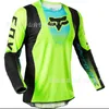 2023 camisetas masculinas raposa verão descompressão rápida mountain bike fora de estrada motocicleta secagem respirável manga longa em torno do pescoço 5qs3