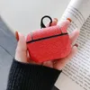 Étuis de créateurs de mode Accessoires de casque pour AirPods Pro 1 2 3 Étuis de luxe Lettres imprimées Paquet de protection Crochet Sacs pour écouteurs