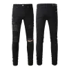 Man Jeans Designer Jean Purple Brand Skinny Slim Fit Luxury Hole Ripped Biker Pants Pant Stack Mens Womens Trend Trousers Size 29-40 917905392