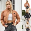 Jas dames jas ontwerper jas gezwollen lange mouwen vrouw down jas winter uit de rekenaar ontwerper dame slank jas windbreaker kort 245c