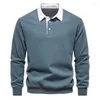 Heren Truien 2023 Herfst Lange Mouwen Polo Kraag Sweatshirt Trendy Hoogwaardige Casual En Veelzijdige Revers Trui