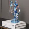 Decorative Objects Figurines Justice Goddess Statue Resin Crafts Living Room Desktop Decoration Office Desk Modern Nordic Art Home Decor 231007